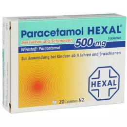 PARACETAMOL 500 mg HEXAL kuumeeseen ja kipuun Tab, 20 kpl