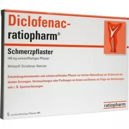 DICLOFENAC-ratiopharm kipulaastari, 5 kpl