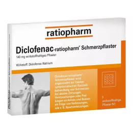 DICLOFENAC-ratiopharm kipulaastari, 5 kpl