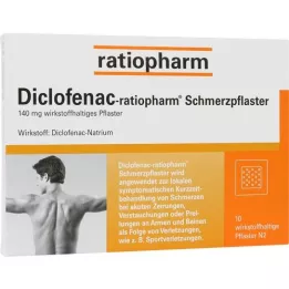 DICLOFENAC-ratiopharm kipulaastari, 10 kpl