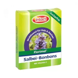 FLORIMEL C-vitamiinia sisältäviä sokerittomia salvia-karkkeja, 40 g