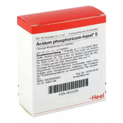 ACIDUM PHOSPHORICUM INJEEL S Ampullit, 10 kpl