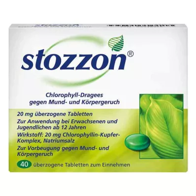 STOZZON Klorofyllipäällysteiset tabletit, 40 kpl