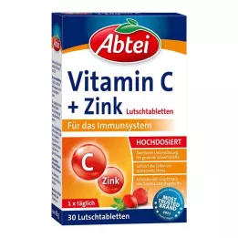 ABTEI C-vitamiini- ja sinkkipastillit, 30 kapselia