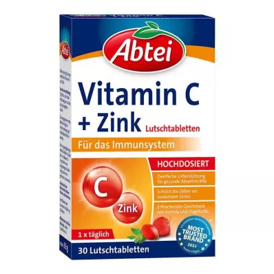 ABTEI C-vitamiini- ja sinkkipastillit, 30 kapselia