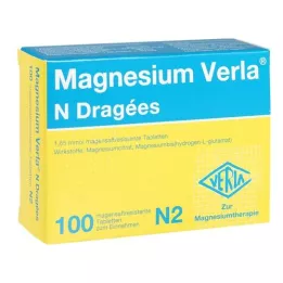 MAGNESIUM VERLA N päällystetyt tabletit, 100 kpl