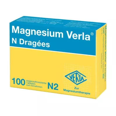 MAGNESIUM VERLA N päällystetyt tabletit, 100 kpl