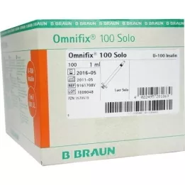 OMNIFIX Insuliiniruisku 1 ml U100:lle, 100 kpl