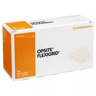 OPSITE Flexigrid transp.haavasidos 8x10 cm steriili, 100 kpl