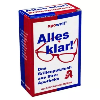 BRILLENPUTZTÜCHER All Clear, 10 kpl