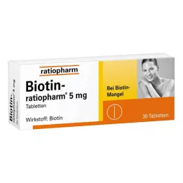 BIOTIN-RATIOPHARM 5 mg tabletit, 30 kpl