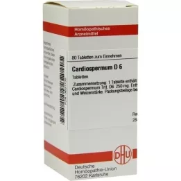 CARDIOSPERMUM D 6 tablettia, 80 kpl