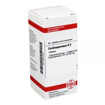 CARDIOSPERMUM D 6 tablettia, 80 kpl CARDIOSPERMUM D 6 tablettia, 80 kpl
