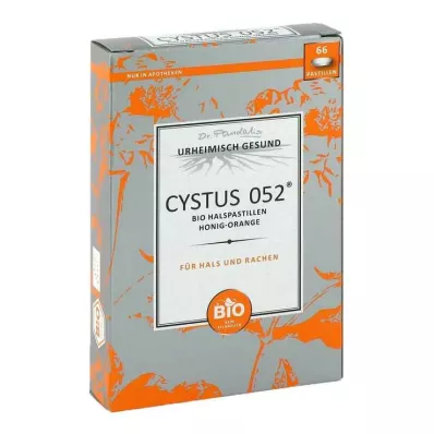 CYSTUS 052 Luomu kurkkupastillit Honey Orange, 66 kpl CYSTUS 052 Luomu kurkkupastillit Honey Orange, 66 kpl