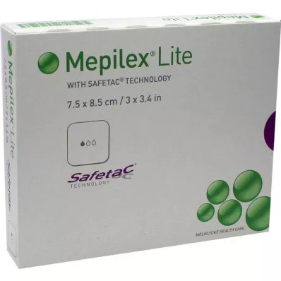 MEPILEX Lite-vaahtosidos 7,5x8,5 cm steriili, 5 kpl