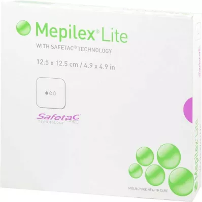MEPILEX Lite-vaahtosidos 12,5x12,5 cm steriili, 5 kpl