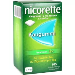 NICORETTE 2 mg freshmint-purukumia, 105 kpl