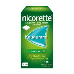 NICORETTE 2 mg freshmint-purukumia, 105 kpl