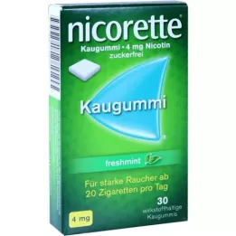 NICORETTE 4 mg freshmint-purukumia, 30 kpl