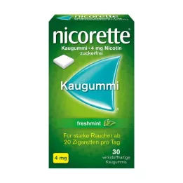 NICORETTE 4 mg freshmint-purukumia, 30 kpl