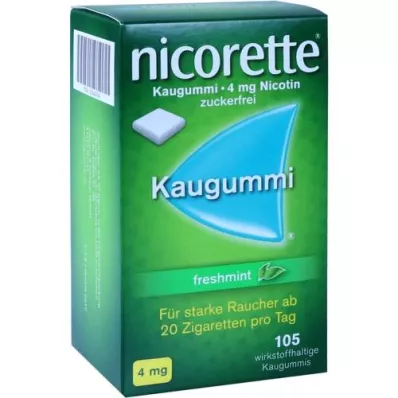 NICORETTE 4 mg freshmint-purukumi, 105 kpl