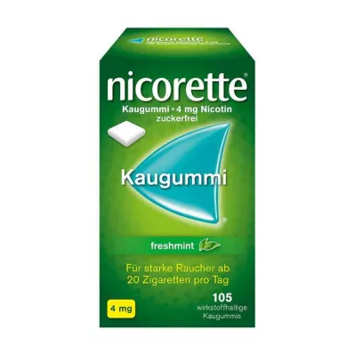 NICORETTE 4 mg freshmint-purukumi, 105 kpl NICORETTE 4 mg freshmint-purukumi, 105 kpl