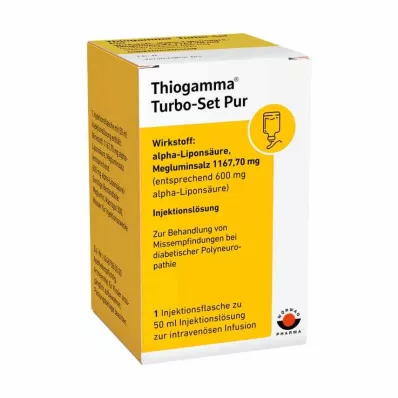 THIOGAMMA Turbosetti Pur injektiopullot, 50 ml THIOGAMMA Turbosetti Pur injektiopullot, 50 ml