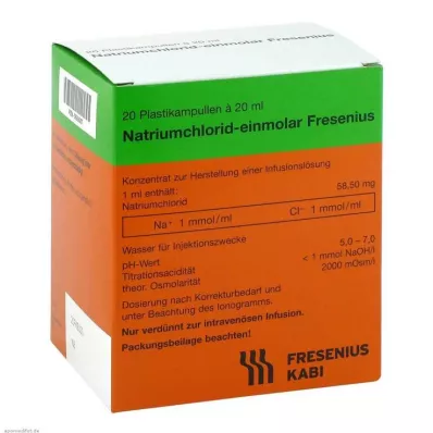 NATRIUMCHLORID-einmol.Fresenius PE-Amp.Inf.-L.-K., 20X20 ml