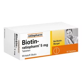 BIOTIN-RATIOPHARM 5 mg tabletit, 90 kpl