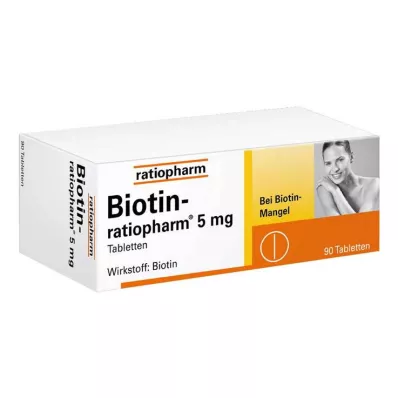 BIOTIN-RATIOPHARM 5 mg tabletit, 90 kpl
