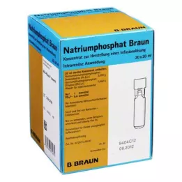 NATRIUMPHOSPHAT Ruskea MPC Infuusioliuoskonsentraatti, 20X20 ml