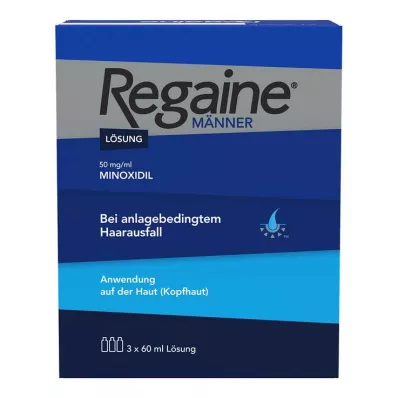 REGAINE Miesten liuos, 3X60 ml REGAINE Miesten liuos, 3X60 ml