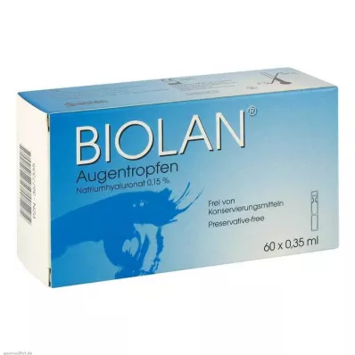 BIOLAN Silmätipat kerta-annospipetit, 60X0,35 ml BIOLAN Silmätipat kerta-annospipetit, 60X0,35 ml