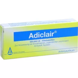 ADICLAIR Kalvopäällysteiset tabletit, 20 kpl