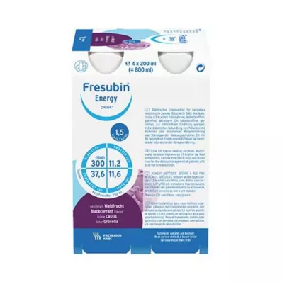 FRESUBIN ENERGY DRINK Metsähedelmäjuomapullo 6X4X200ml