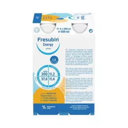 FRESUBIN ENERGY DRINK Multifruit-juomapullo 6X4X200ml