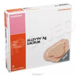 ALLEVYN Ag Sacrum 17x17 cm haavaside, 10 kpl