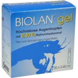 BIOLAN Silmätipat, geeli, 20X0,45 ml