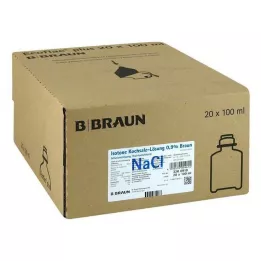 ISOTONE Suolaliuos 0,9 % Braun Ecoflac Plus, 20X100 ml