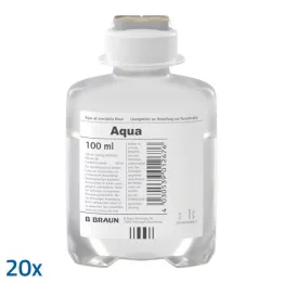 AQUA AD injectabilia Ecoflac Plus injektioneste, liuos, 20X100 ml