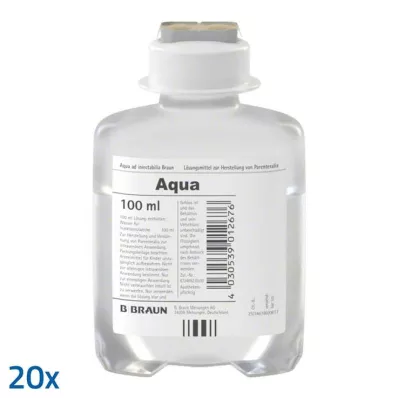 AQUA AD injectabilia Ecoflac Plus injektioneste, liuos, 20X100 ml AQUA AD injectabilia Ecoflac Plus injektioneste, liuos, 20X100 ml