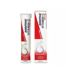 ADDITIVA C-vitamiinia veriappelsiini-huuhdetabletit, 20 kpl