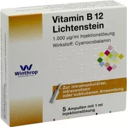 VITAMIN B12 1,000 μg Lichtenstein-ampullit, 5X1 ml
