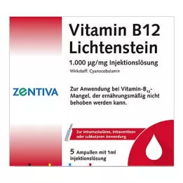 VITAMIN B12 1,000 μg Lichtenstein-ampullit, 5X1 ml