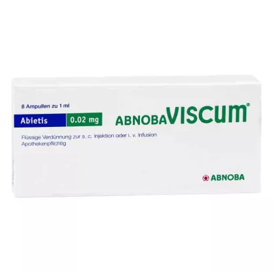 ABNOBAVISCUM Abietis 0,02 mg ampullit, 8 kpl