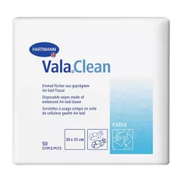 VALACLEAN ylimääräisiä kertakäyttöpyyhkeitä, 50 kpl