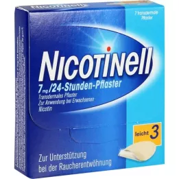 NICOTINELL 7 mg/24 tunnin laastari 17,5 mg, 7 kpl