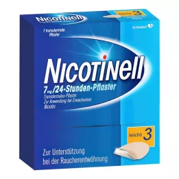 NICOTINELL 7 mg/24 tunnin laastari 17,5 mg, 7 kpl