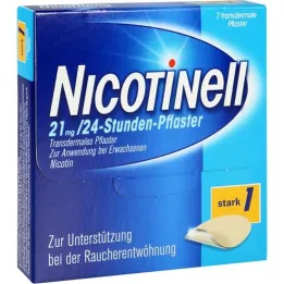 NICOTINELL 21 mg/24 tunnin laastari 52,5 mg, 7 kpl