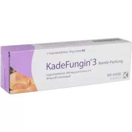 KADEFUNGIN 3 combip.20 g voidetta+3 emätintablettia, 1 kpl